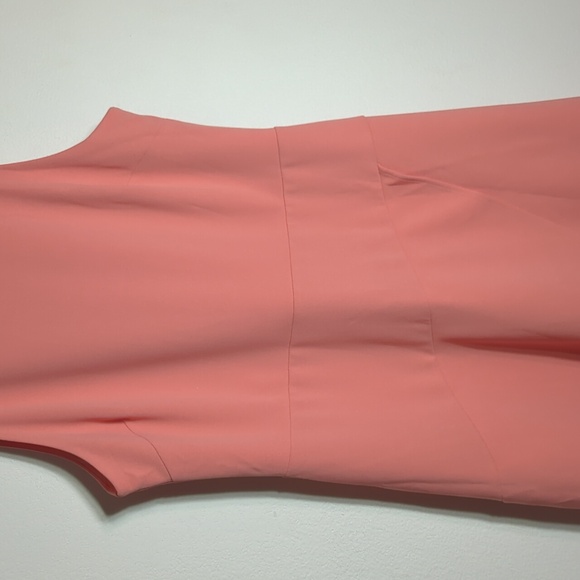 Betsey Johnson Womens Dress Wrap Skirt Coral Tropical Vacation Peach Size 12 - Picture 4 of 9